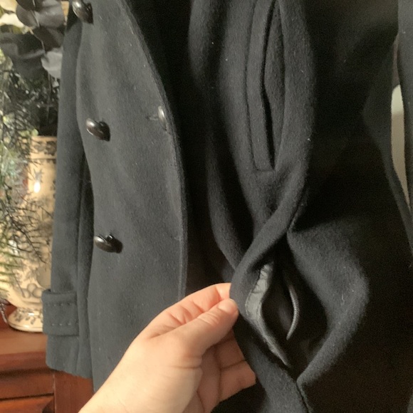 Aritzia Wool Pea Coat sz M - Picture 7 of 7